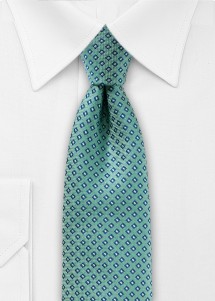 Turquoise gekleurde stropdas van Puccini...