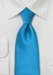 XXL microfiber licht ijsblauwe stropdas