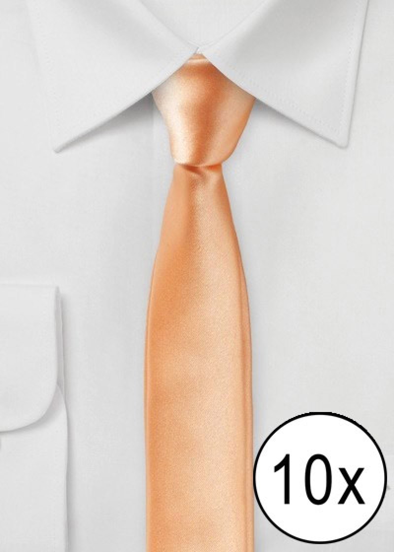 Business Tie Extra Smal Zalm - Pak van Tien
