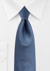 Stropdas in blauw en zilver met diagonaal...