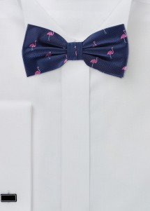 Flamingo strikje (blauw/roze)