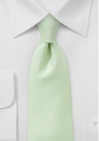 Geribbelde stropdas licht groen