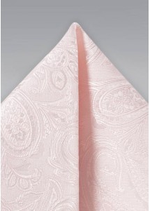 Sierdoek speels paisley patroon blush