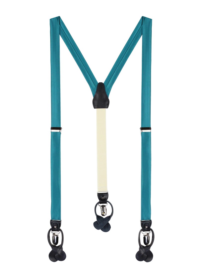Bretels donker turquoise