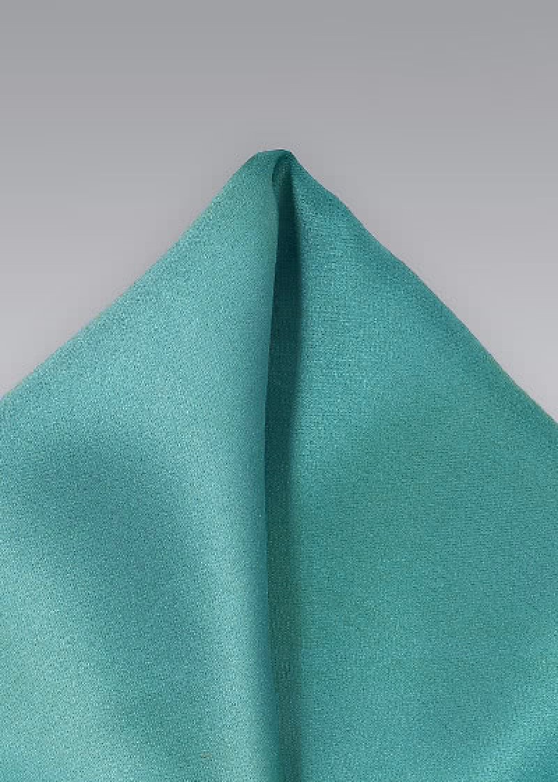 Pochet microfiber turkoois