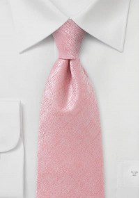 Auffallende Krawatte einfarbig marmoriert rose