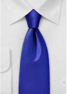 Stropdas microfiber effen royal blue