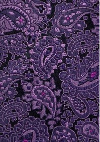 Perfekte Krawatte Paisley violett schwarz