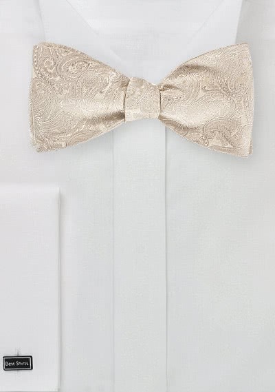 Schleife zum Selberbinden floral beige Schleife zum Selberbinden floral beige