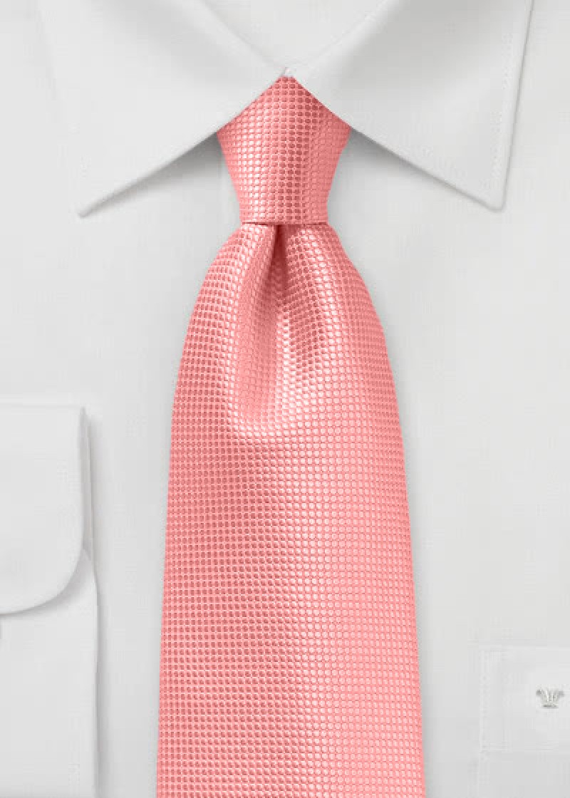 Stropdas rasterpatroon roze