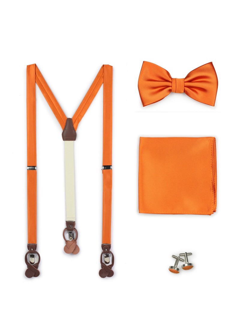 Geschenkset herenstrik &amp; meer oranje