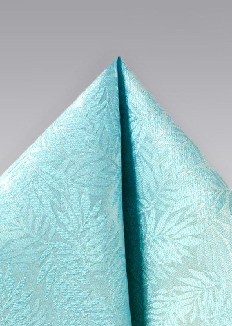 Decoratieve sjaal rankenpatroon mint
