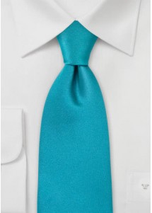 Stropdassatijn blauwachtig-turquoise