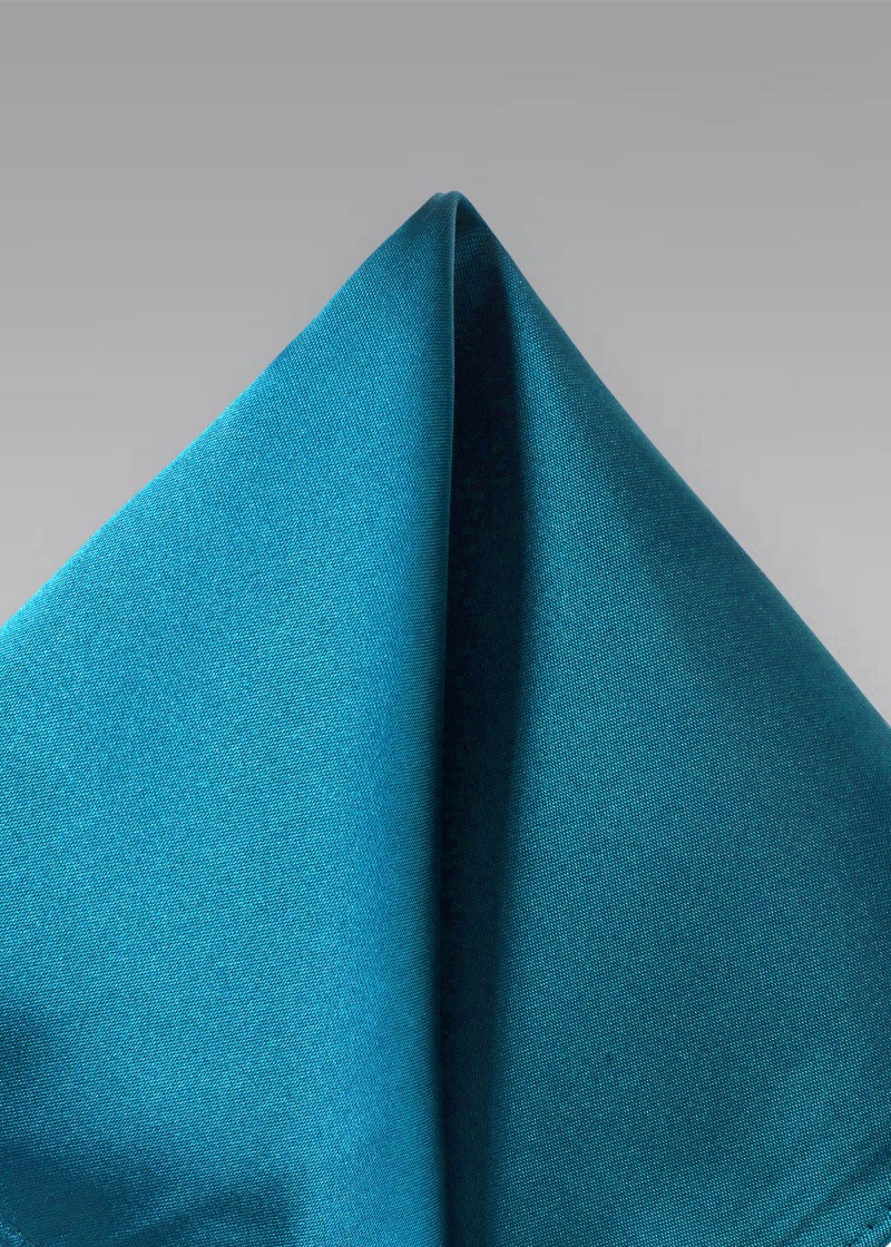Zakdoek in helderblauw