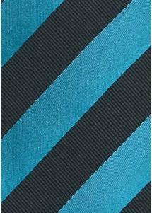 Krawatte Streifendesign petrol schwarz