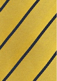Krawatte Business-Linien gelb navy