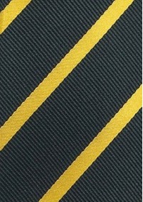 Kravatte Streifendesign schwarz gelb