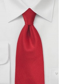 Rode geribbelde stropdas