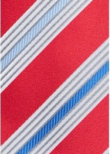Krawatte Multi-Linien rot