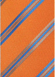 Kravatte Streifendesign orange