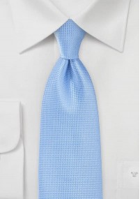 Business stropdas geribbeld effen lichtblauw