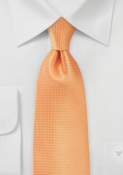 Krawatte einfarbig Struktur orange Krawatte einfarbig Struktur orange