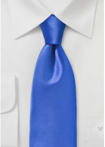 Effen microfiber stropdas blauw