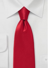 Heren stropdas Italiaanse zijde effen rood