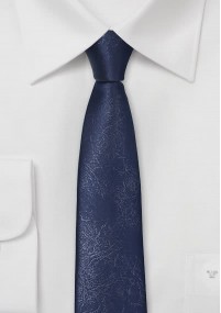 Party-stropdas leder look-alike donkerblauw