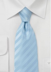 Stripe stropdas lichtblauw