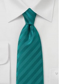Gestreepte stropdas blauw/groen