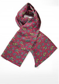Rode stropdas sjaal Paisley motief