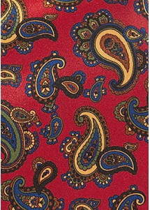 Krawattenschal rot Paisley