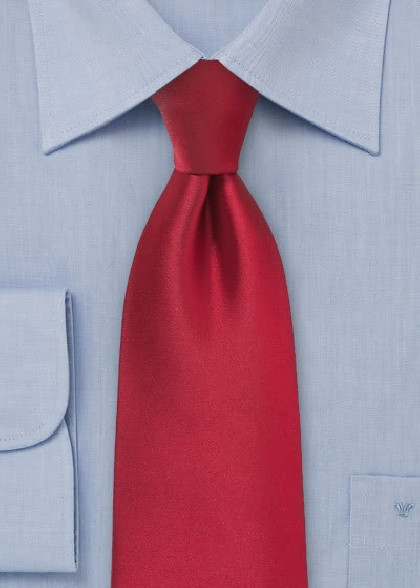 Stylische Herrenkrawatte rot Kunstfaser