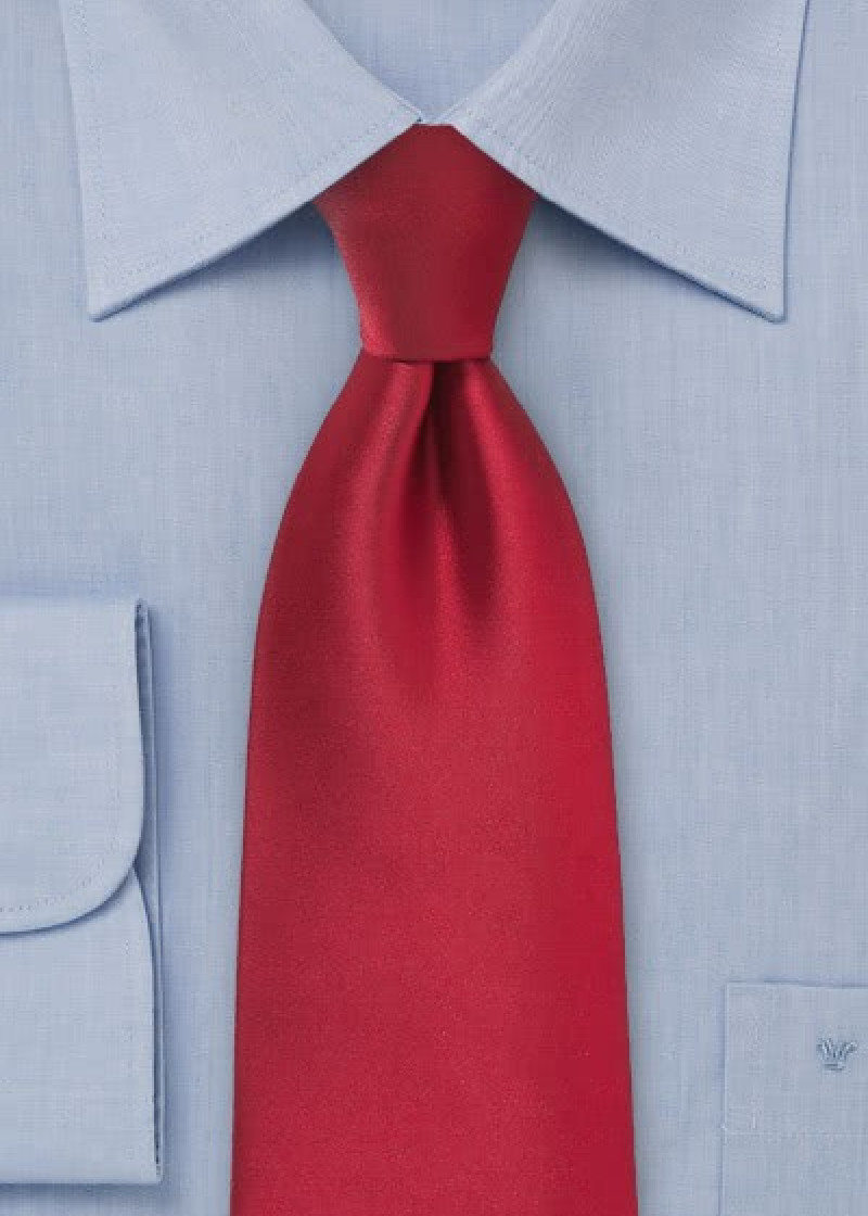 Modieuze mannen stropdas rood microfiber