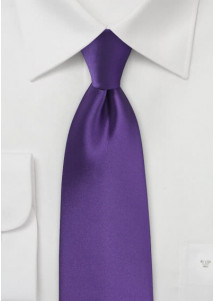 Opvallende stropdas paars microfiber