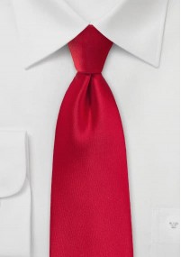 Opvallende stropdas fel rood microfiber