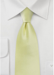Modieuze stropdas lichtgeel microfiber