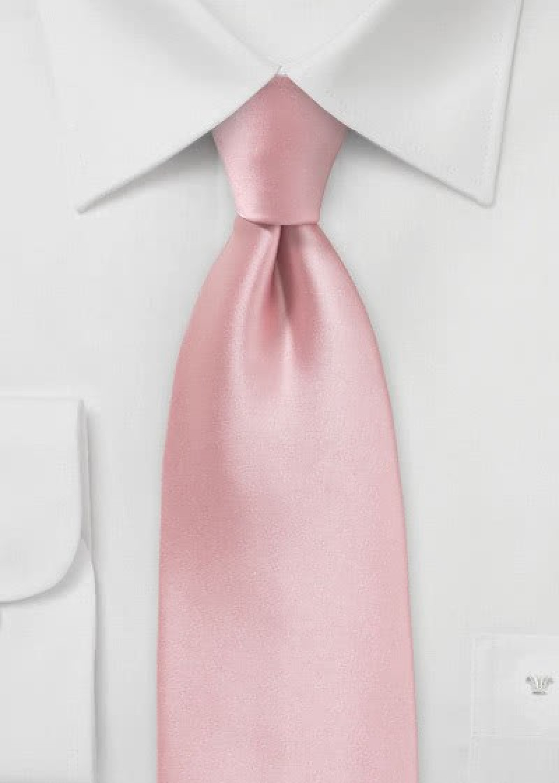 Modieuze roze stropdas microfiber