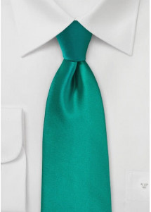 Opvallende donkergroene microfiber stropdas