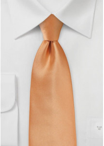 Modieuze zalmkleurige stropdas microfiber