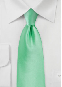 Opvallende mint gekleurde microfiber stropdas