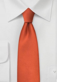 Smalle stropdas rood-oranje
