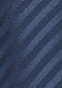 Kravatte Streifen navyblau Ton in Ton