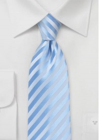 Gestreepte stropdas afwisselend duivenblauw