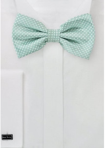 Heren vlinderstrikje microfiber mintkleur...