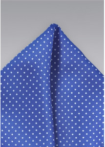 Pochet blauw met stippen