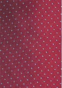 Kravatte schlank Punkt-Dessin rot stahlblau