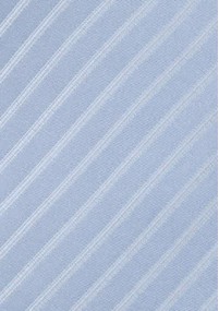 XXL-Krawatte Streifen-Dessin hellblau weiß