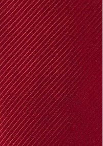 XXL-Krawatte  Seide unifarben rot Linien